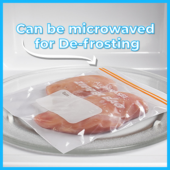 De-Frosting - Food Vegetable Zipper Bag is equipped with a label space